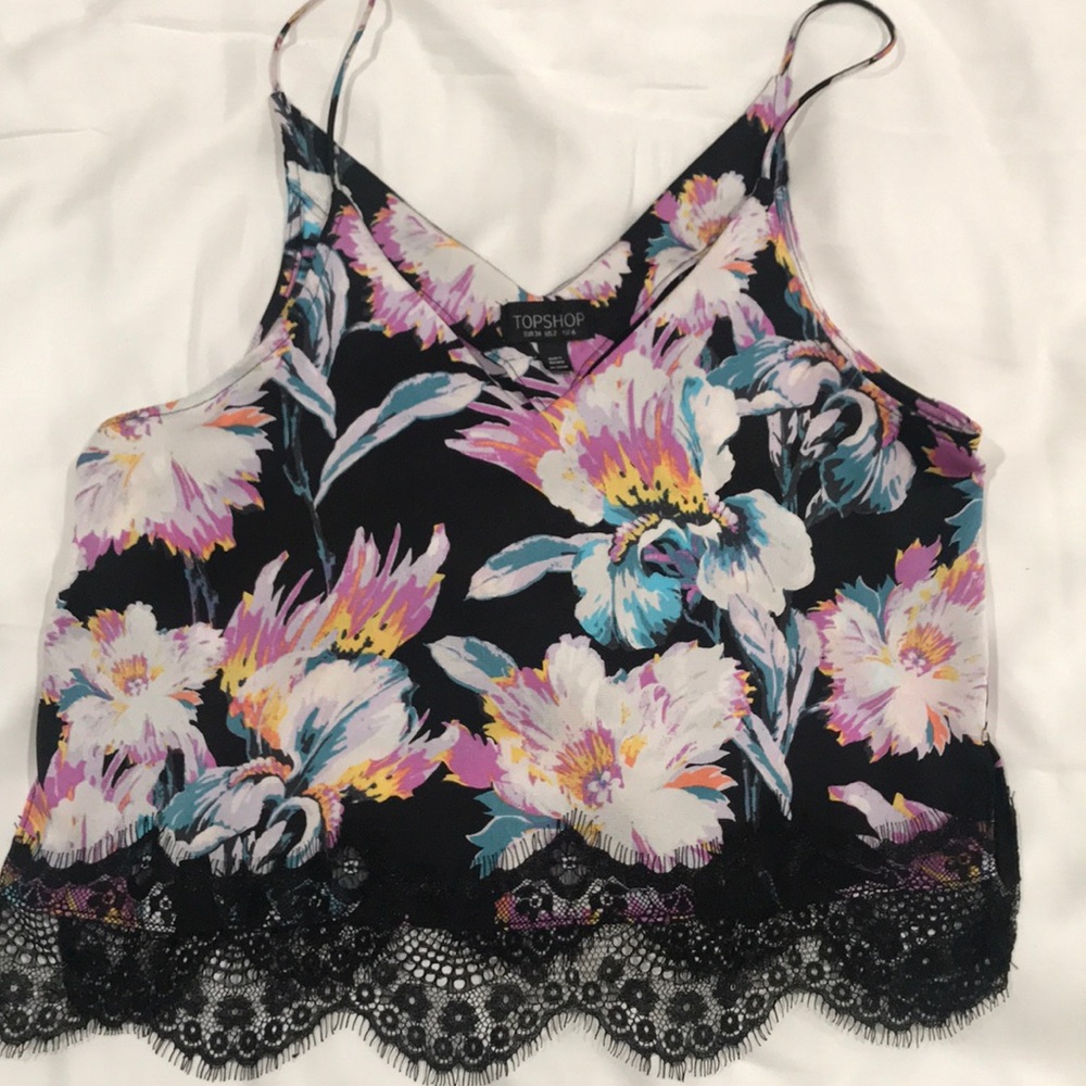 Multi-Color Floral Night Out Top